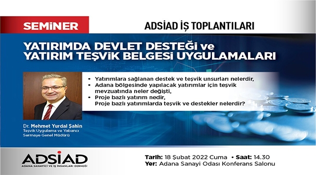 ADSİAD'dan 'yatırım' semineri