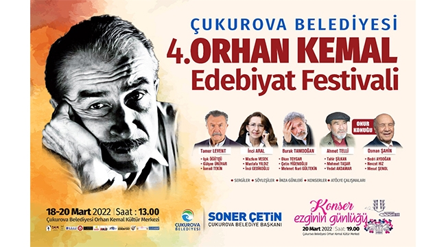 Orhan Kemal Edebiyat Festivali başlıyor